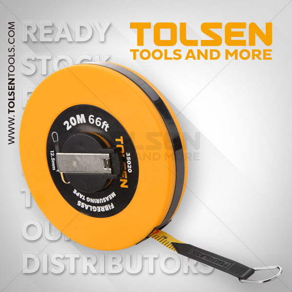 Tolsen 20M 66ft Fiberglass Measuring Tape Model: 35020_img_1