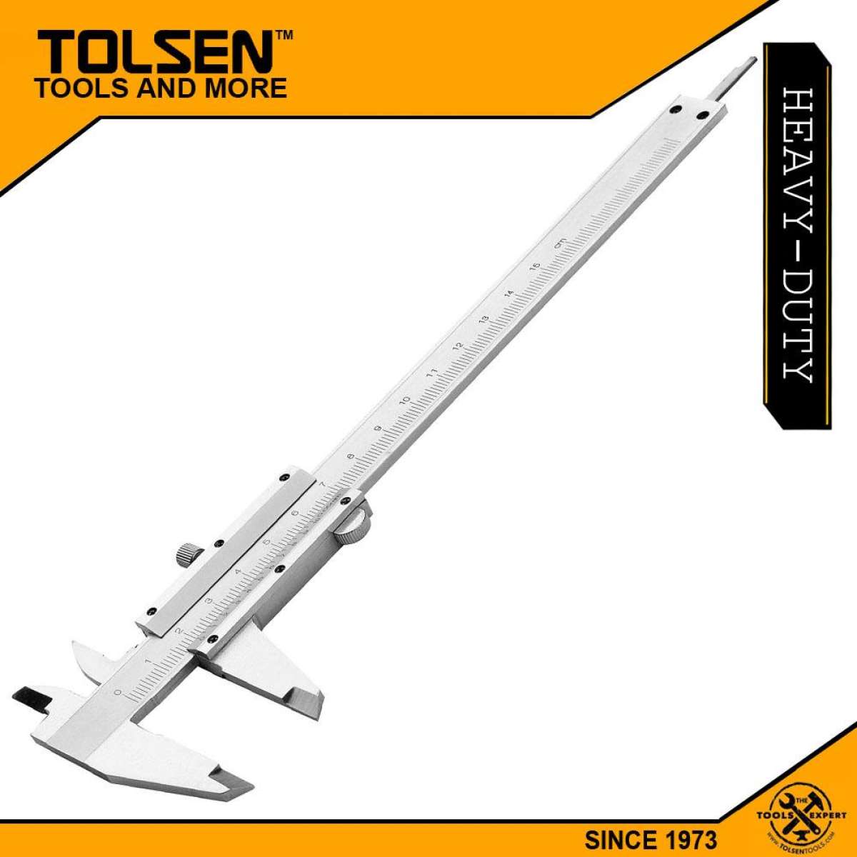 TOLSEN 6" Steel Analog Vernier Caliper w/ Hard Case (0-150mm) Model: 35048_img_3