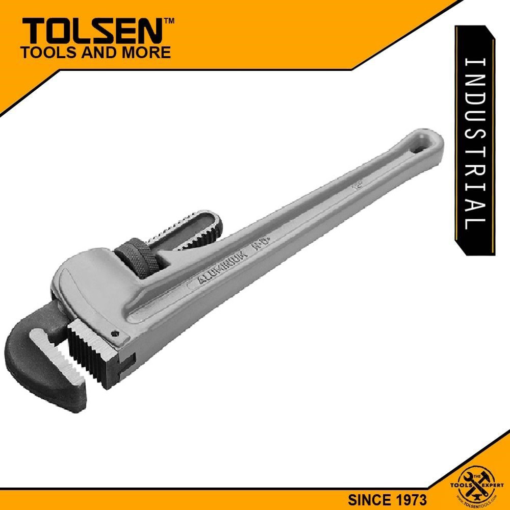 TOLSEN 14" Aluminum Pipe Wrench Industrial 350mm 10223