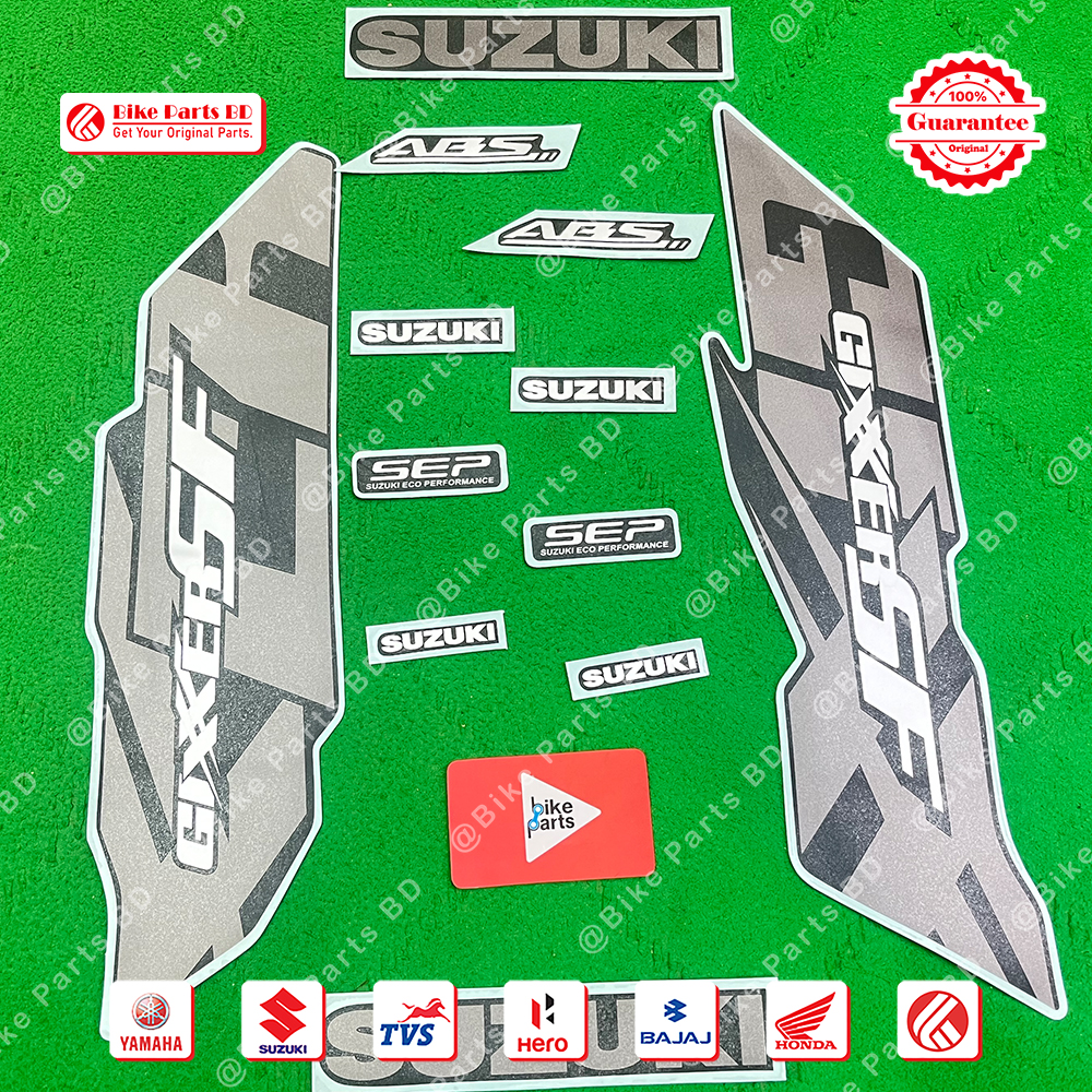 Full Set Sticker for Suzuki Gixxer SF (New Model-Mat Blue) bike._img_1