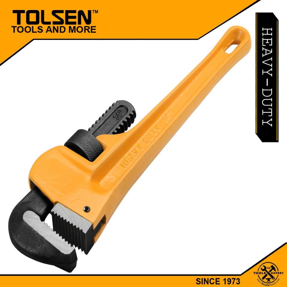 Tolsen 14" Pipe Wrench Heavy Duty (350mm)  10234_img_1