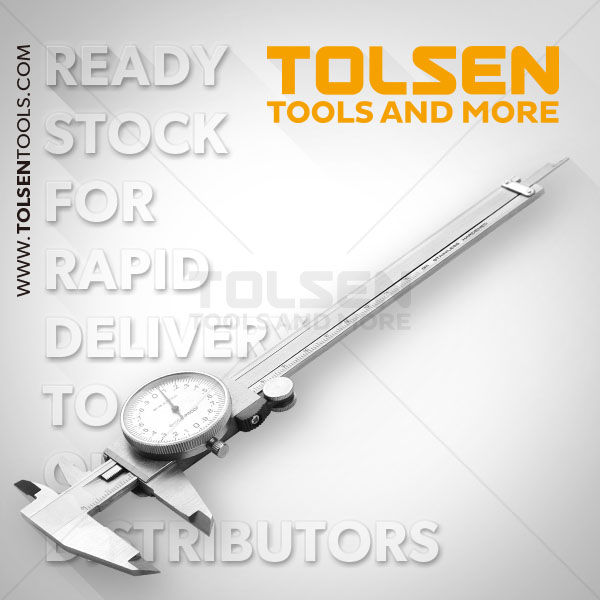TOLSEN 6" Vernier Caliper Dial Type Analogue Guage (0-150mm) Model: 35050_img_1
