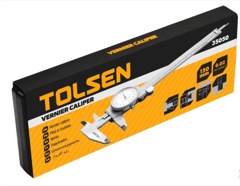 TOLSEN 6" Vernier Caliper Dial Type Analogue Guage (0-150mm) Model: 35050_img_4
