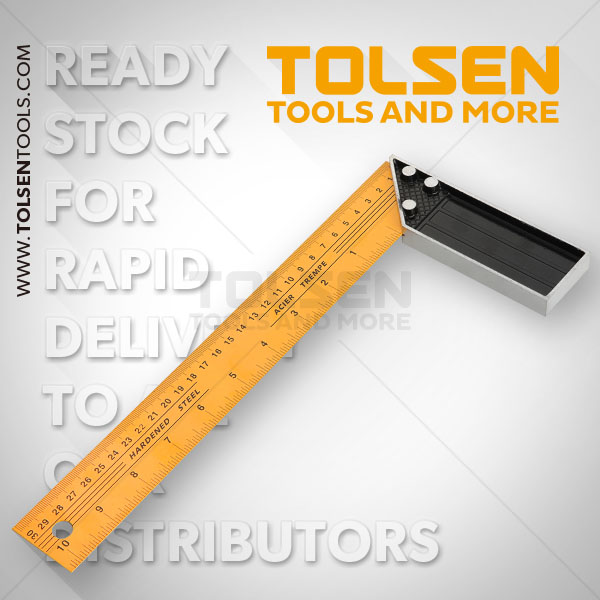 TOLSEN 12" Carpentry Angle Tri Square (300mm) Model: 35081_img_1