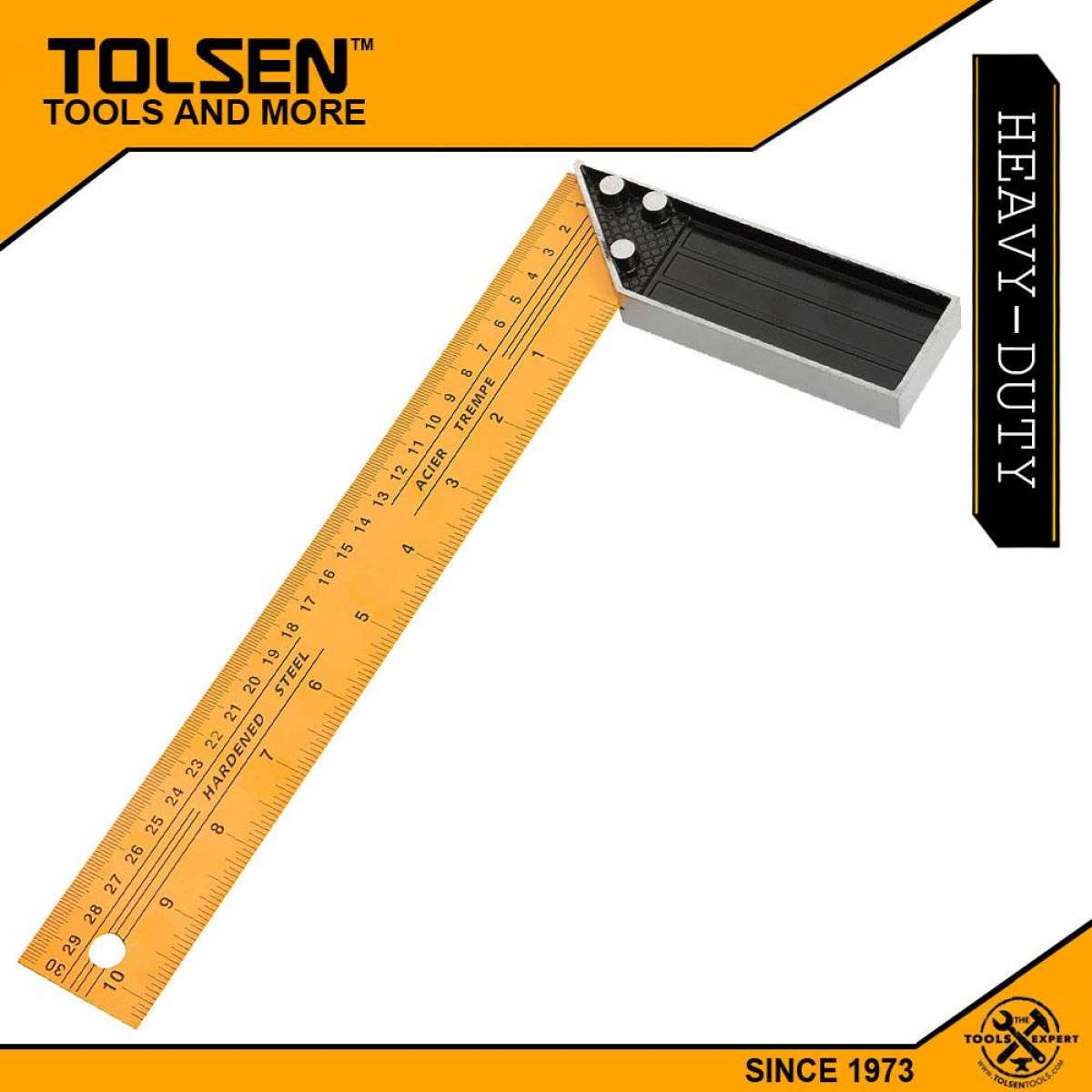 TOLSEN 12" Carpentry Angle Tri Square (300mm) Model: 35081_img_2