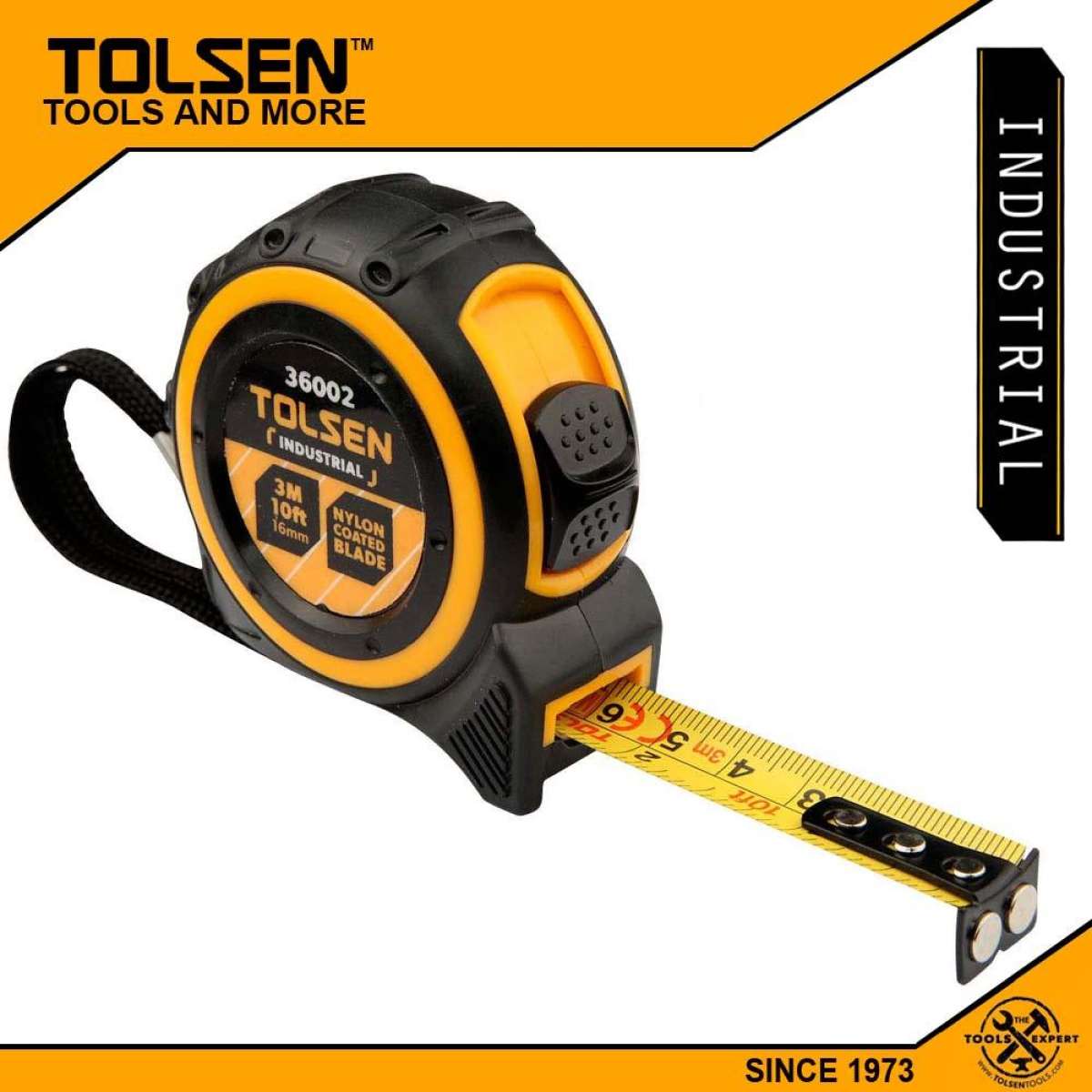 Tolsen 10ft Measuring Tape (3 Meter) Model: 36002_img_1
