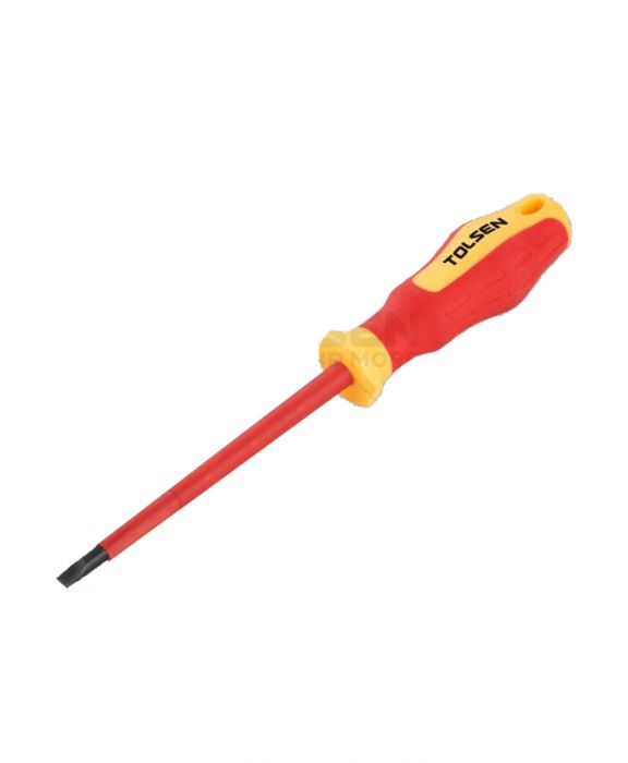 Tolsen VDE Flat Screwdriver (4.0x100mm) 1000V,  Model: 38001_img_6
