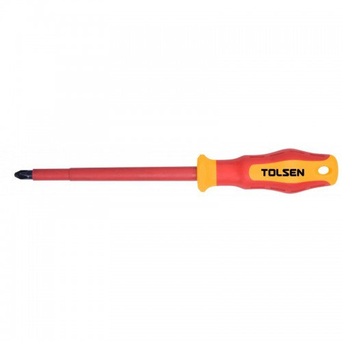 Tolsen VDE Insulated Star Screwdriver (PH2 x 100 mm) Model: 38007_img_4