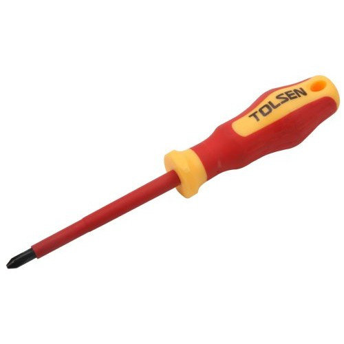 Tolsen VDE Insulated Star Screwdriver (PH2 x 100 mm) Model: 38007_img_6