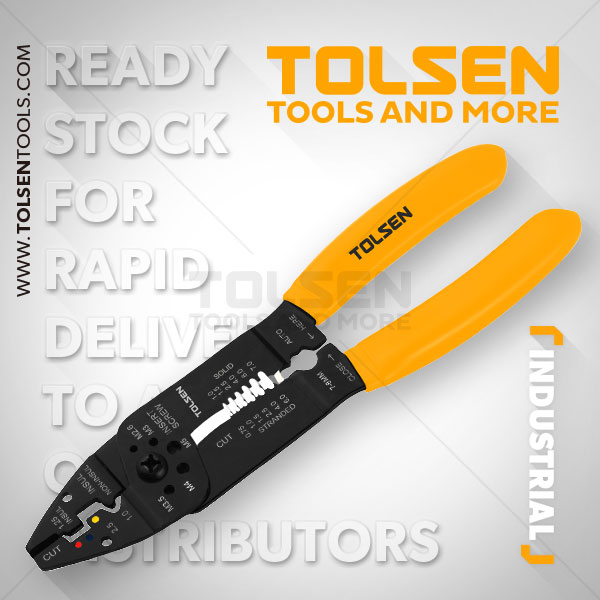 Tolsen 8.5" Wire Stripping And Crimping Pliers ( 215mm, 8.5 inch) Model: 38052_img_6