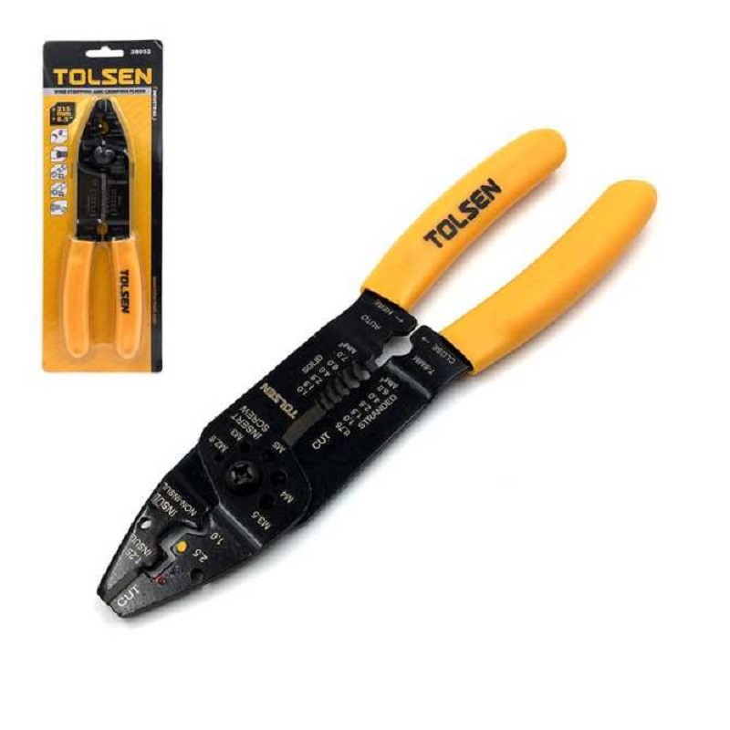 Tolsen 8.5" Wire Stripping And Crimping Pliers ( 215mm, 8.5 inch) Model: 38052_img_8