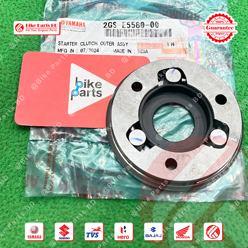 Starter Clutch Outer Assy for Yamaha FZS V1, FZS V2, FZS V3, FZS V4, Fazer V1, Fazer V2, R15 V3, R15 V4 ,R15M, MT15 V1, MT15 V2, Saluto 125 bike._img_0