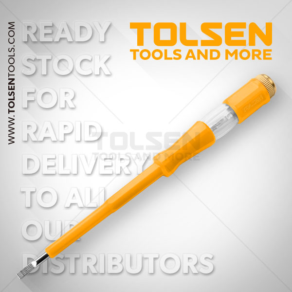 Tolsen Big Voltage Tester 100-500V 4X190mm Model: 38115_img_1