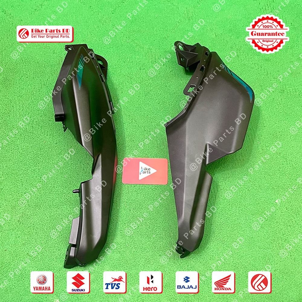 Back panel (Mat Black) for Yamaha FZS V3 (Mat Black-2D) bike._img_0