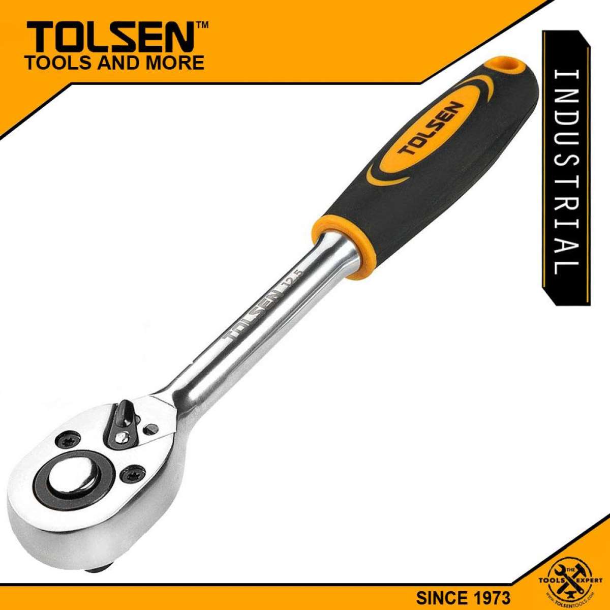 TOLSEN 1/2" Reversible Ratchet Wrench Quick Release Industrial Series 15120
