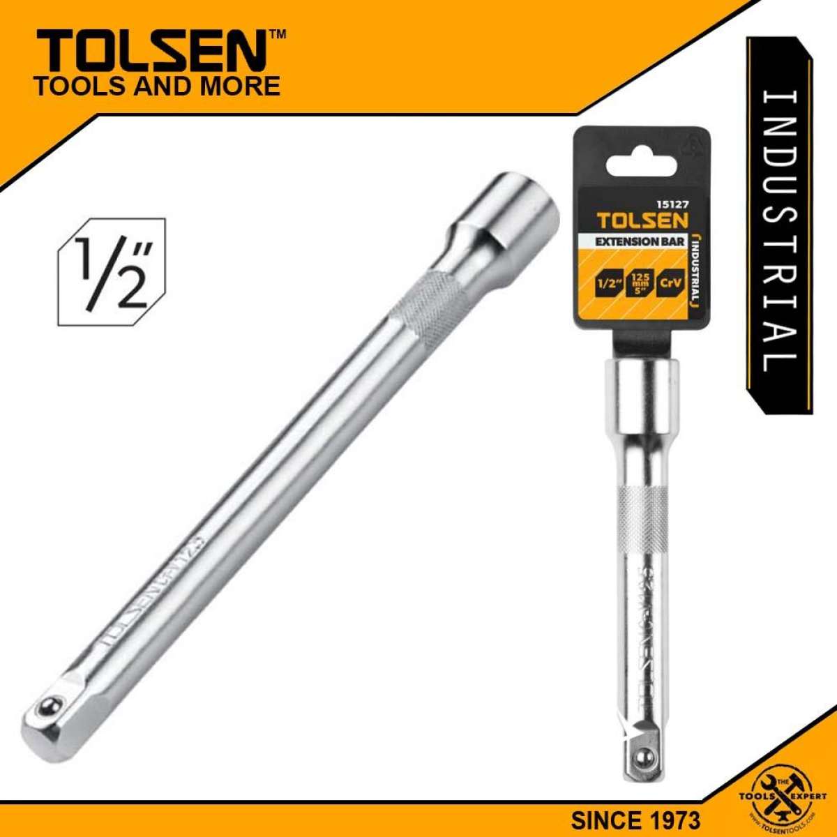 TOLSEN Ratchet Extension Bar 5" (1/2" Drive) 15127_img_1