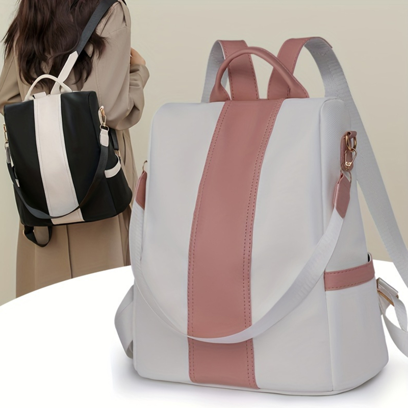 PU Leather Anti-theft Backpacks Casual School Bag_img_2