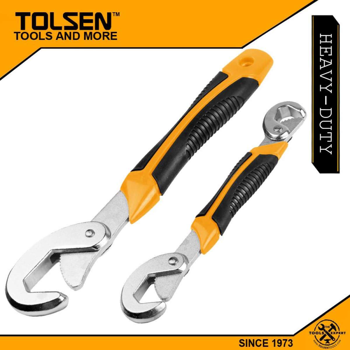 TOLSEN 2pcs Universal Wrench TPR Handle (9-32mm) Model 15282_img_1