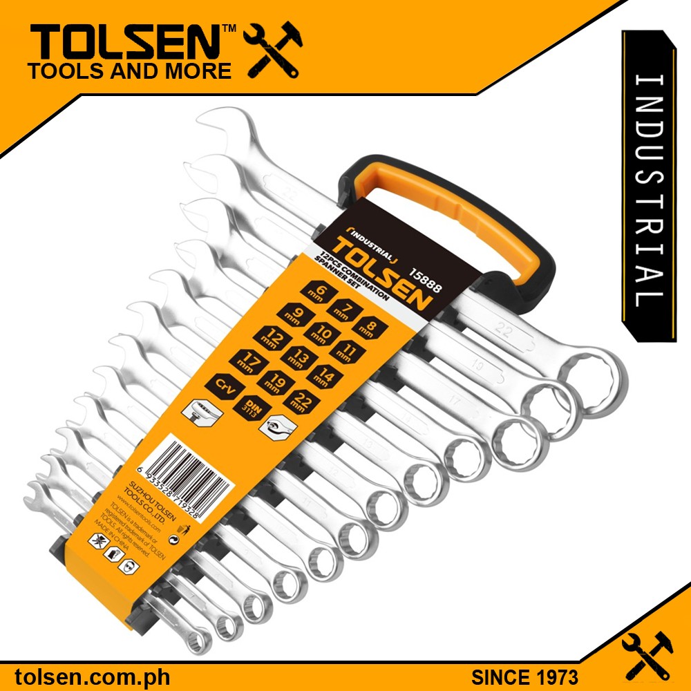 Tolsen 12Pcs Combination Spanner Set Model 15888_img_1