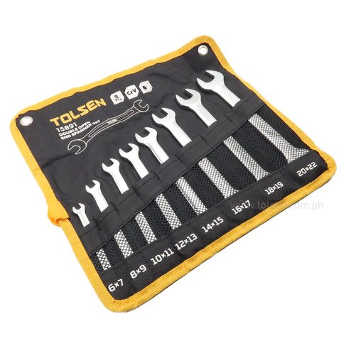 Tolsen 8 pcs Double open end spanner Set Model 15891_img_1