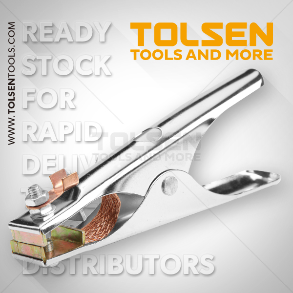Tolsen 500Amp Earth Clamp For Welding Ground Brass Grip 44941