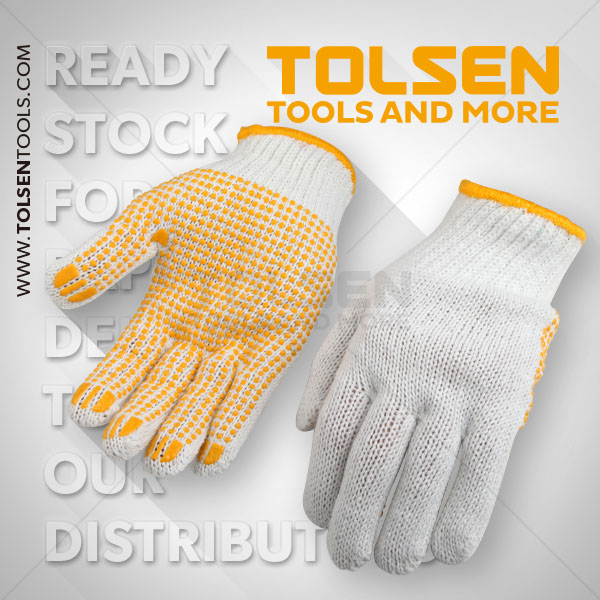 TOLSEN (01 pair) Garden Working Knitted Gloves 10(XL) Model:45006_img_1