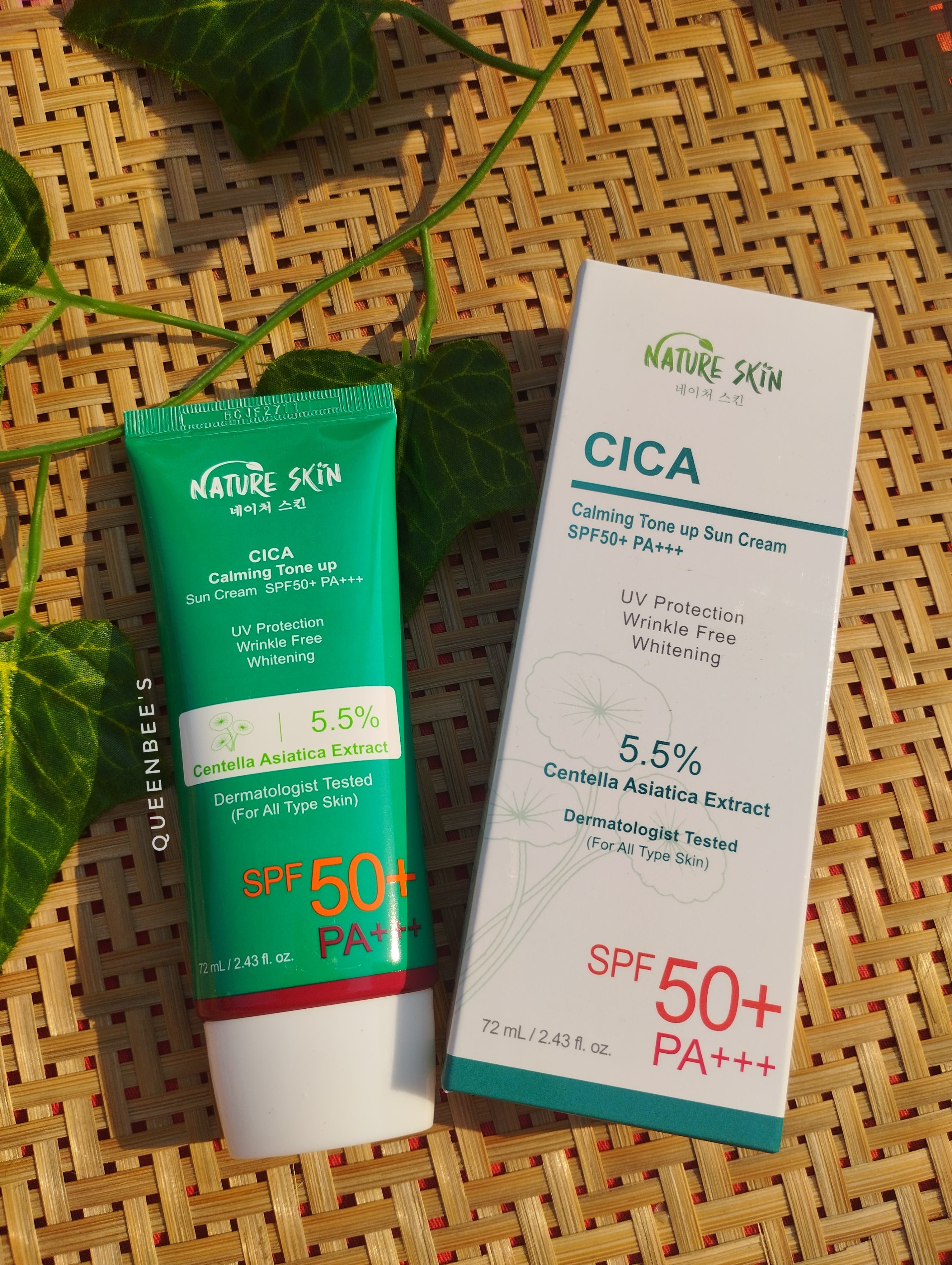 Nature Skin Cica Calming Tone up Sunscreen