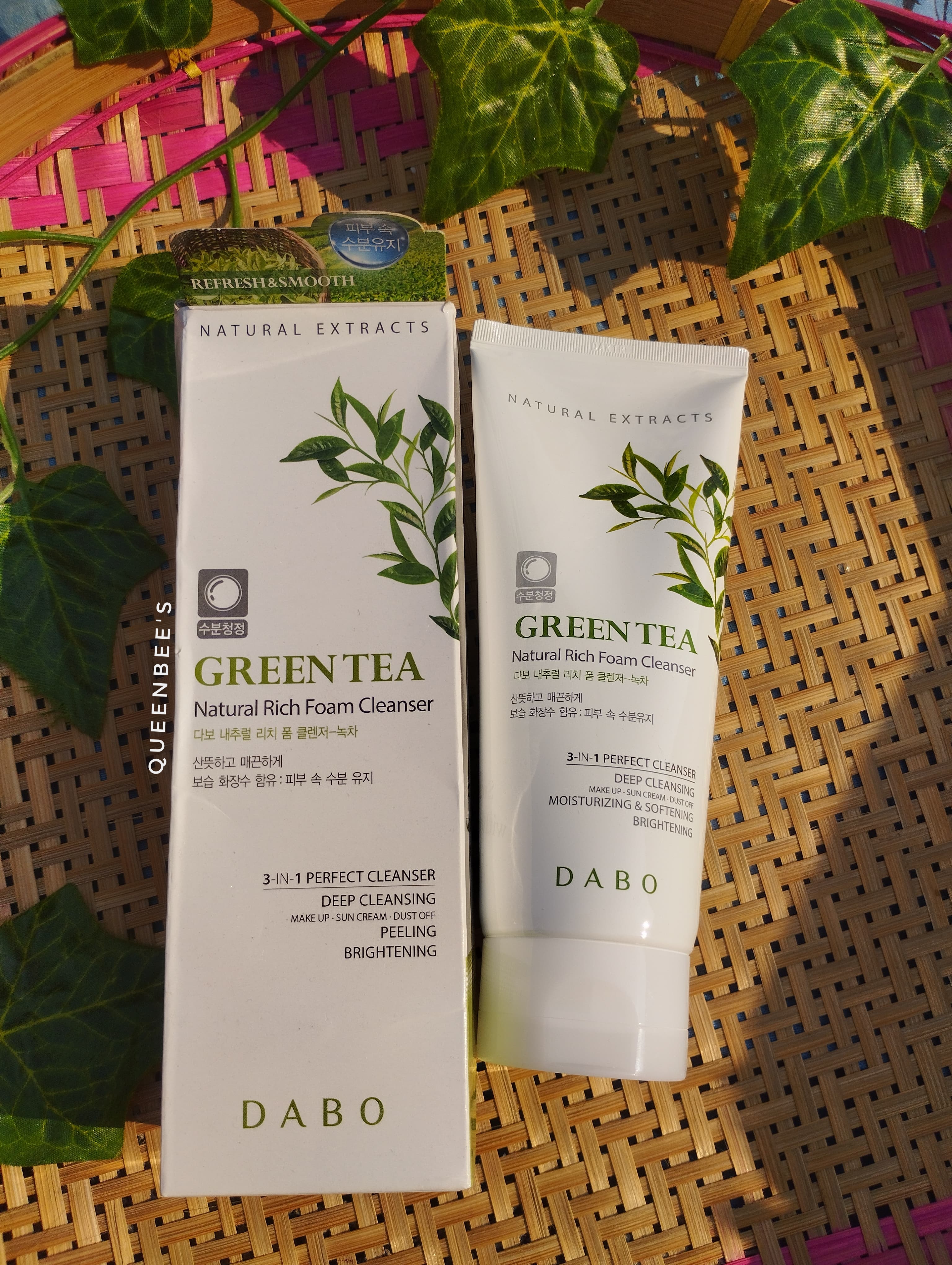 DABO Green Tea Natural Rich Foam Cleanser  180ml
