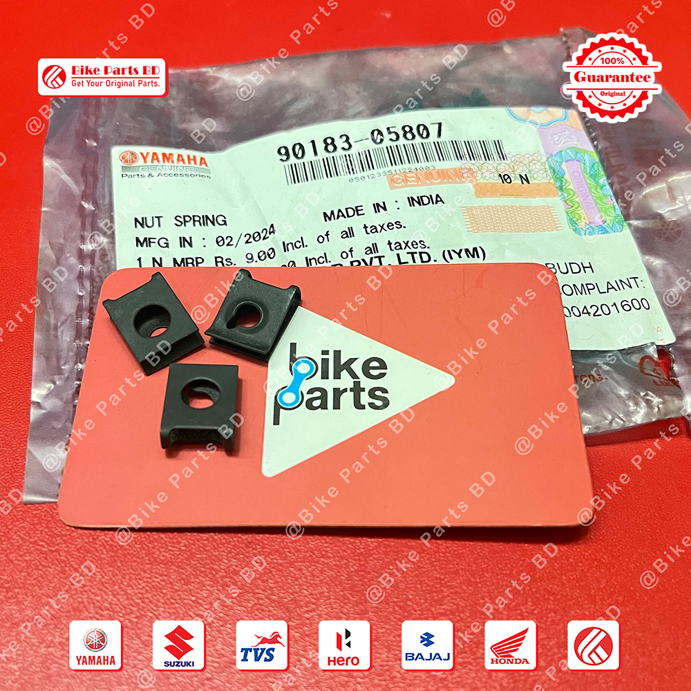 Tanky Nut Clam (10 pcs) for Yamaha FZS V1, FZS V2, FZS V4, Fazer V1, Fazer V2 bike._img_0