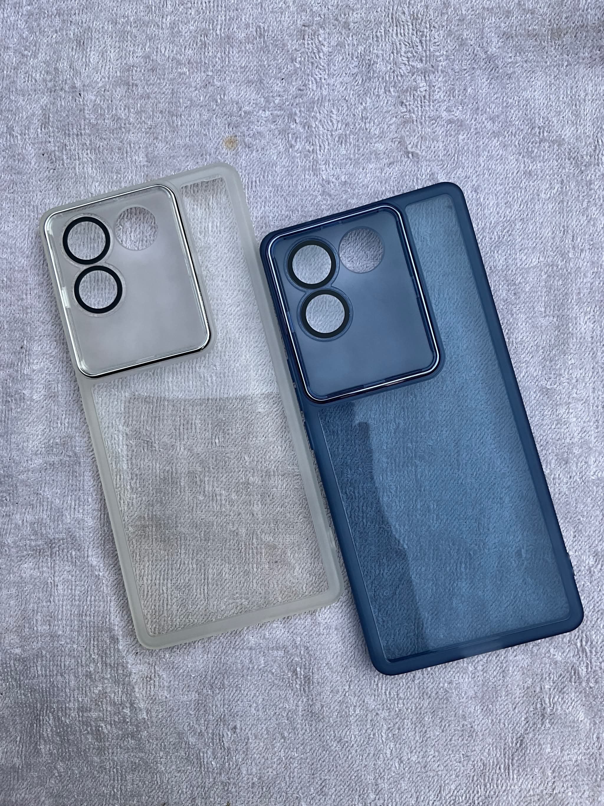 IQOO Z7pro premium transparent soft case with lens