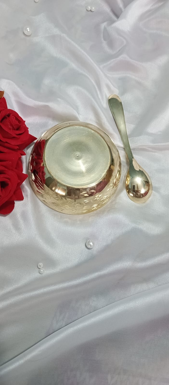 পিতলের ডিজাইন বাটি এবং চামচ_img_2