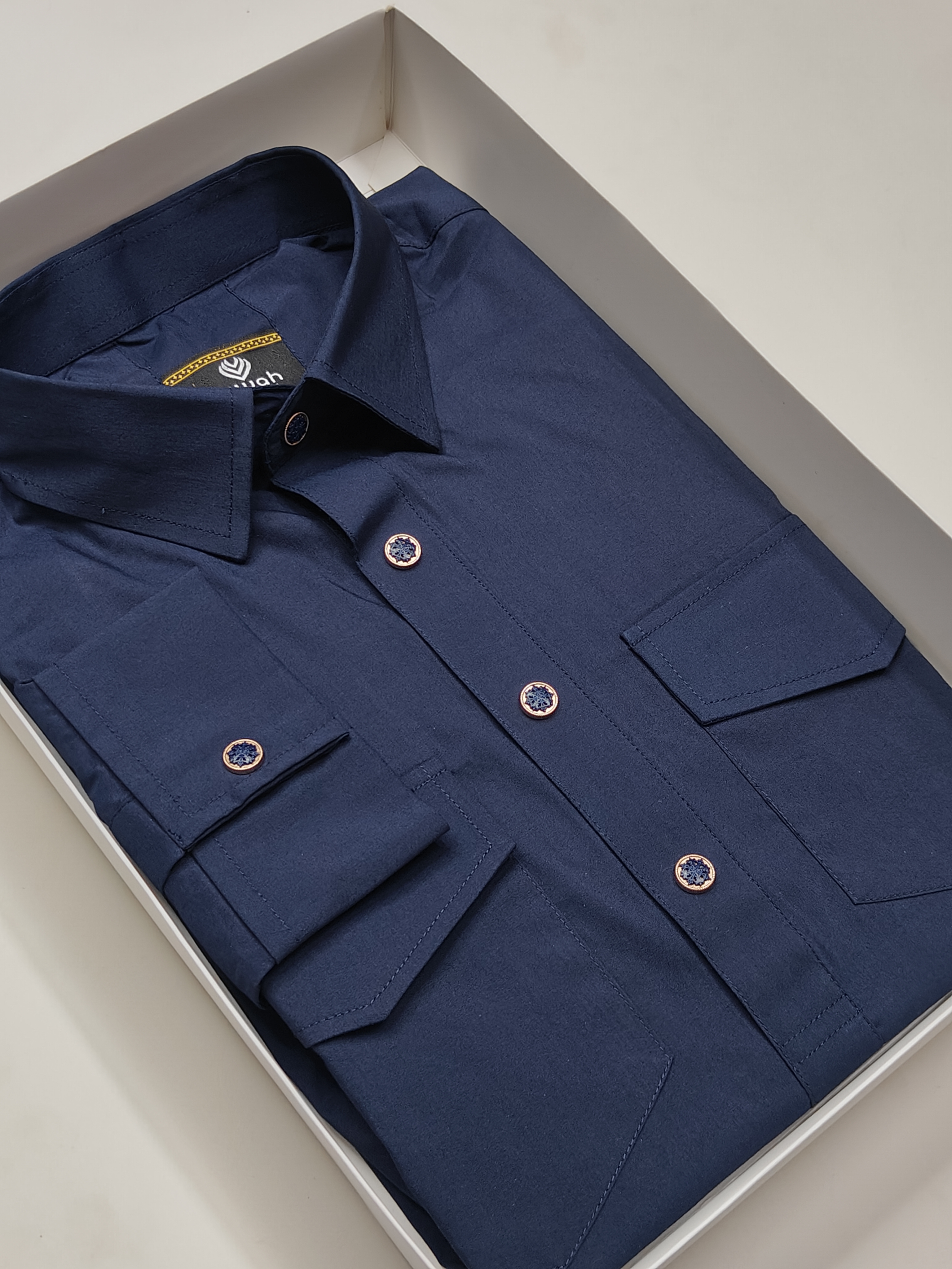 Ajwah Premium Kabli Panjabi – Navy Blue Edition_img_0