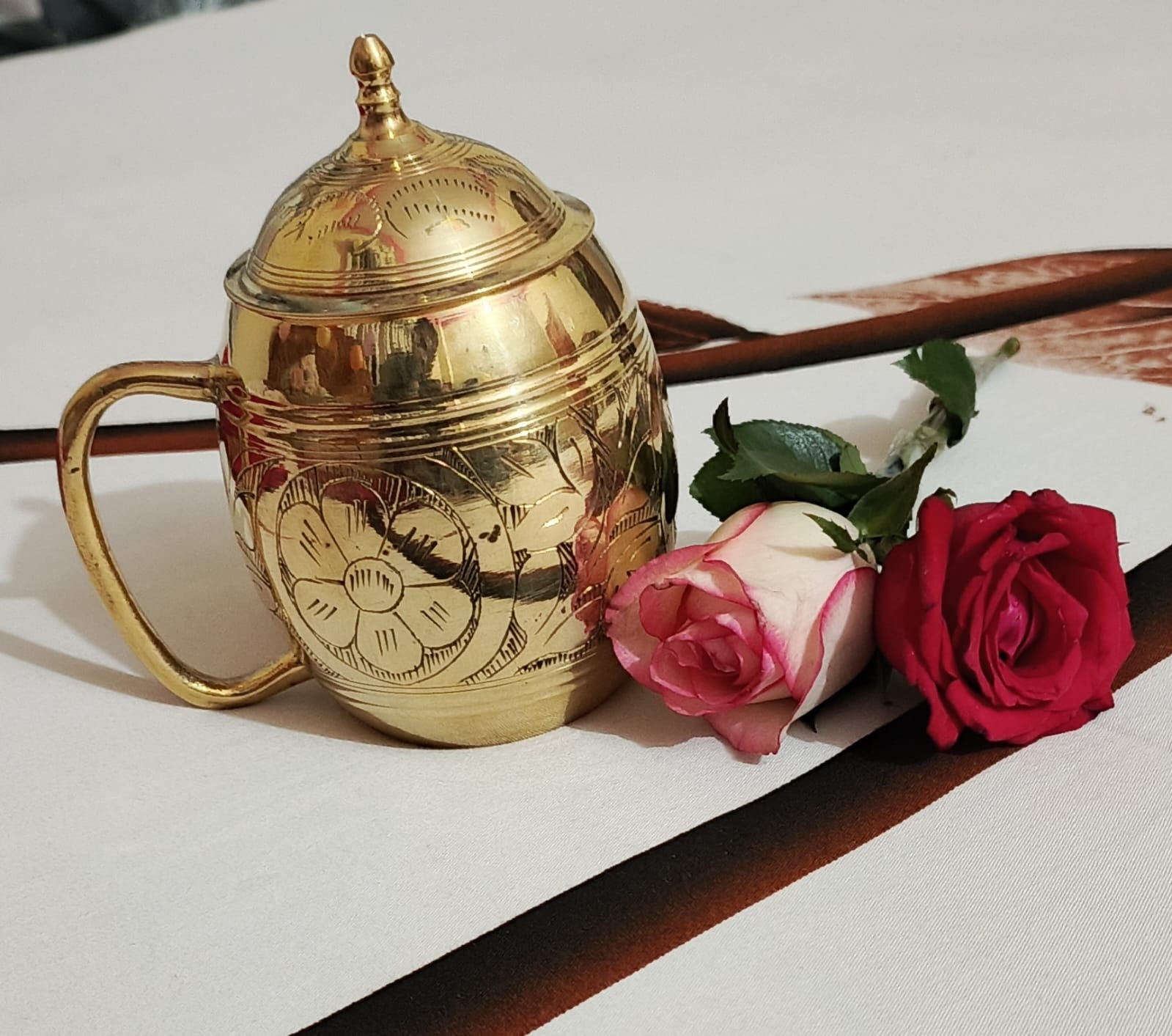 পিতলের রাজকীয় গোল মগ_img_1