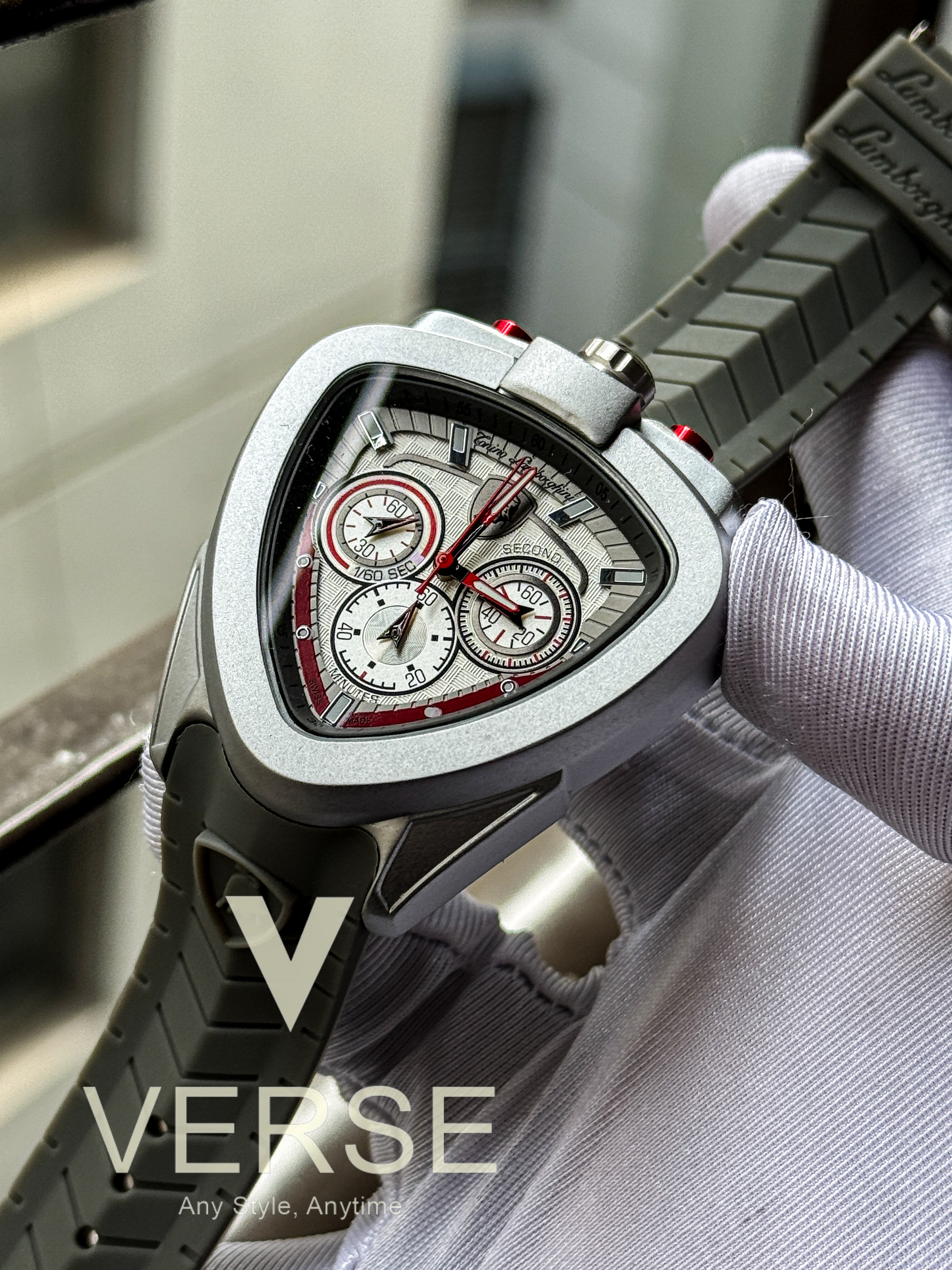 Lamborghini Grey belt Grey dial