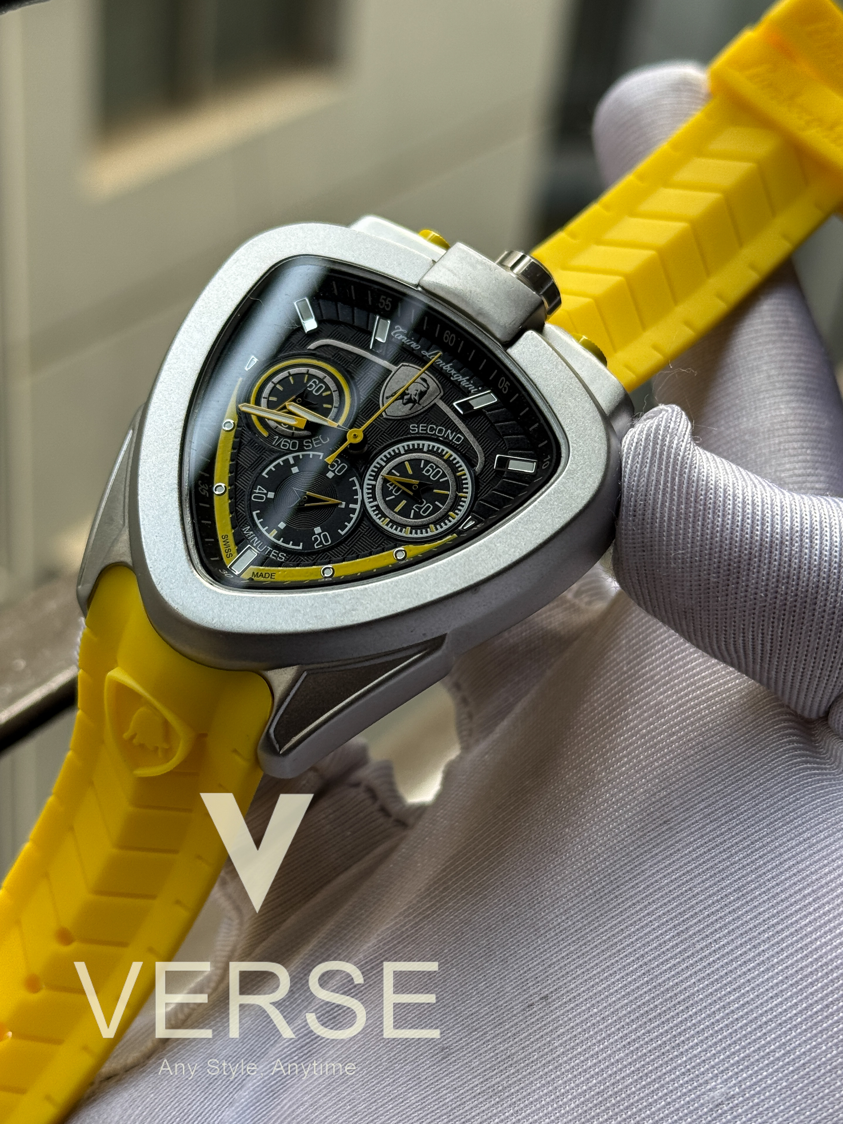Lamborghini Yellow belt Yellow dial