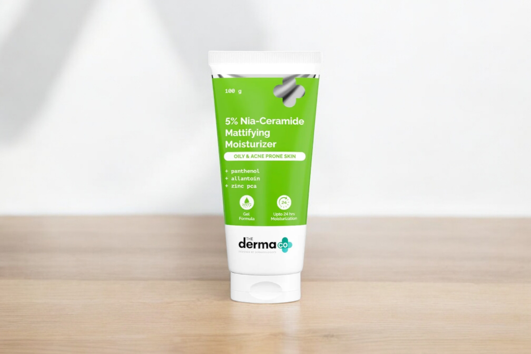 Derma Co 5% Nia-Ceramide Mattifying Moisturizer 100g (Oily & Acne Prone Skin)_img_0