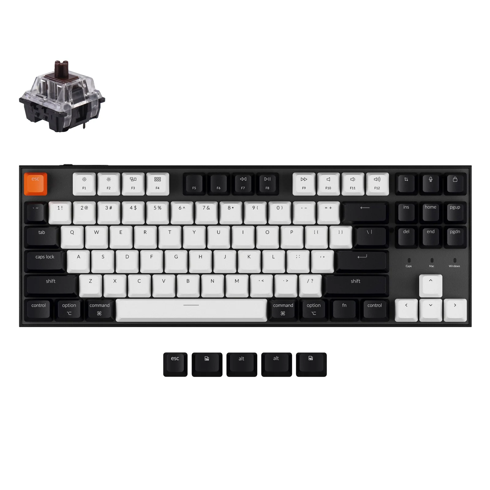 (Stock Out) Keychron C1 TKL Wired Mechanical Keyboard_img_0