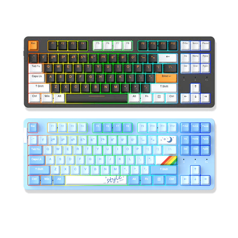 DAREU A87x PRO GASKET TRI-MODE HOT-SWAP 87-KEY RGB BACKLIT MECHANICAL GAMING KEYBOARD WITH VIOLET GOLD PRO / SKY V3 SWITCH_img_0