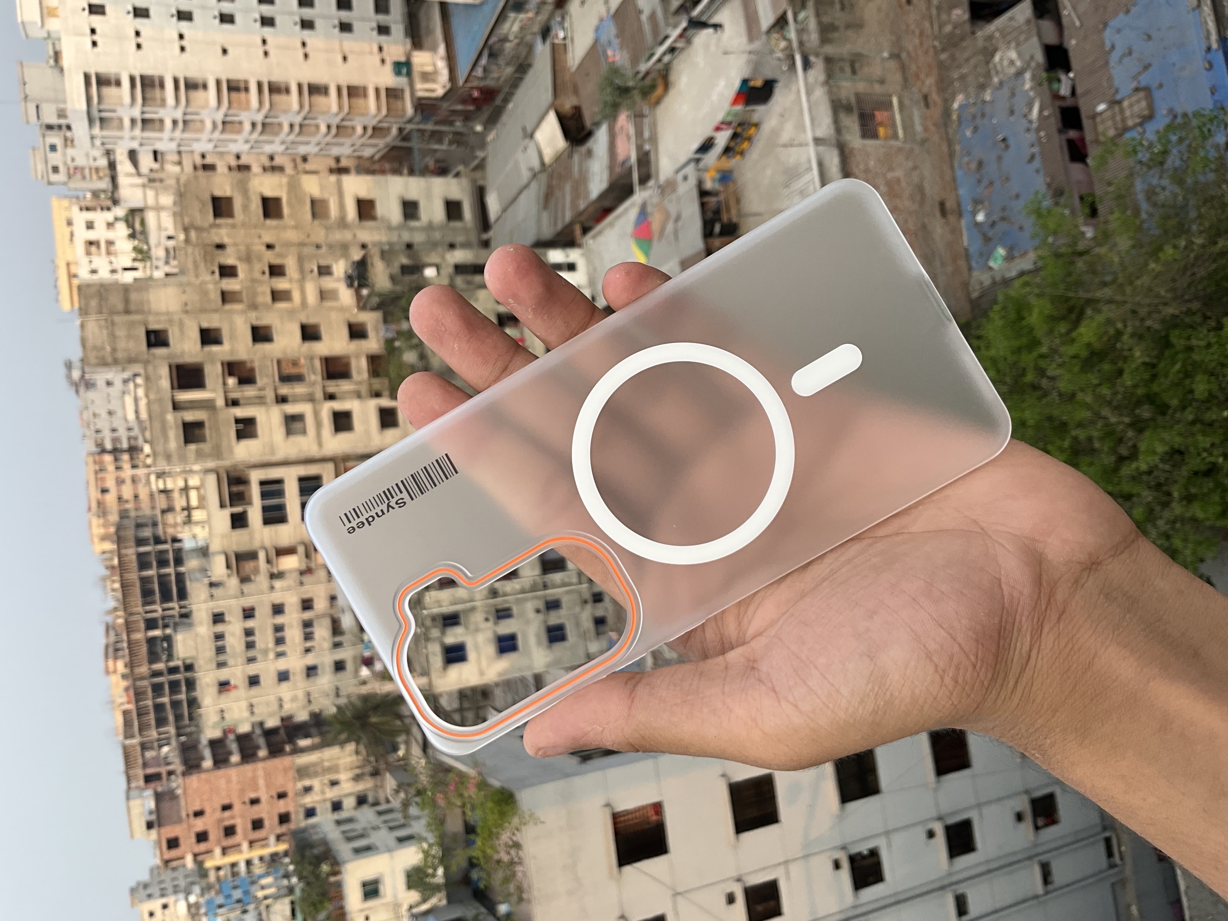 IQOO Neo10/Neo10pro magnetic ring frosted anti-fall semi transparent hard cover_img_1