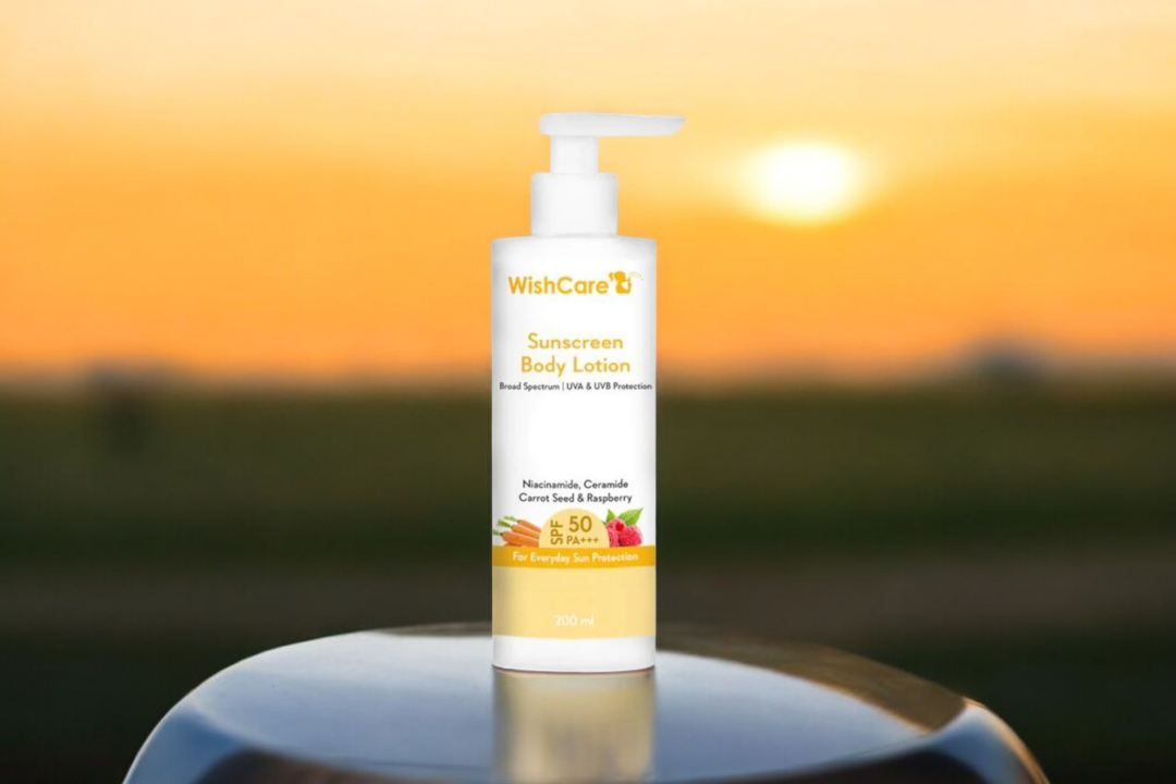 Wishcare SPF 50 Sunscreen Body Lotion - PA+++ UVA & UVB Protection with No White Cast - 200ml_img_0