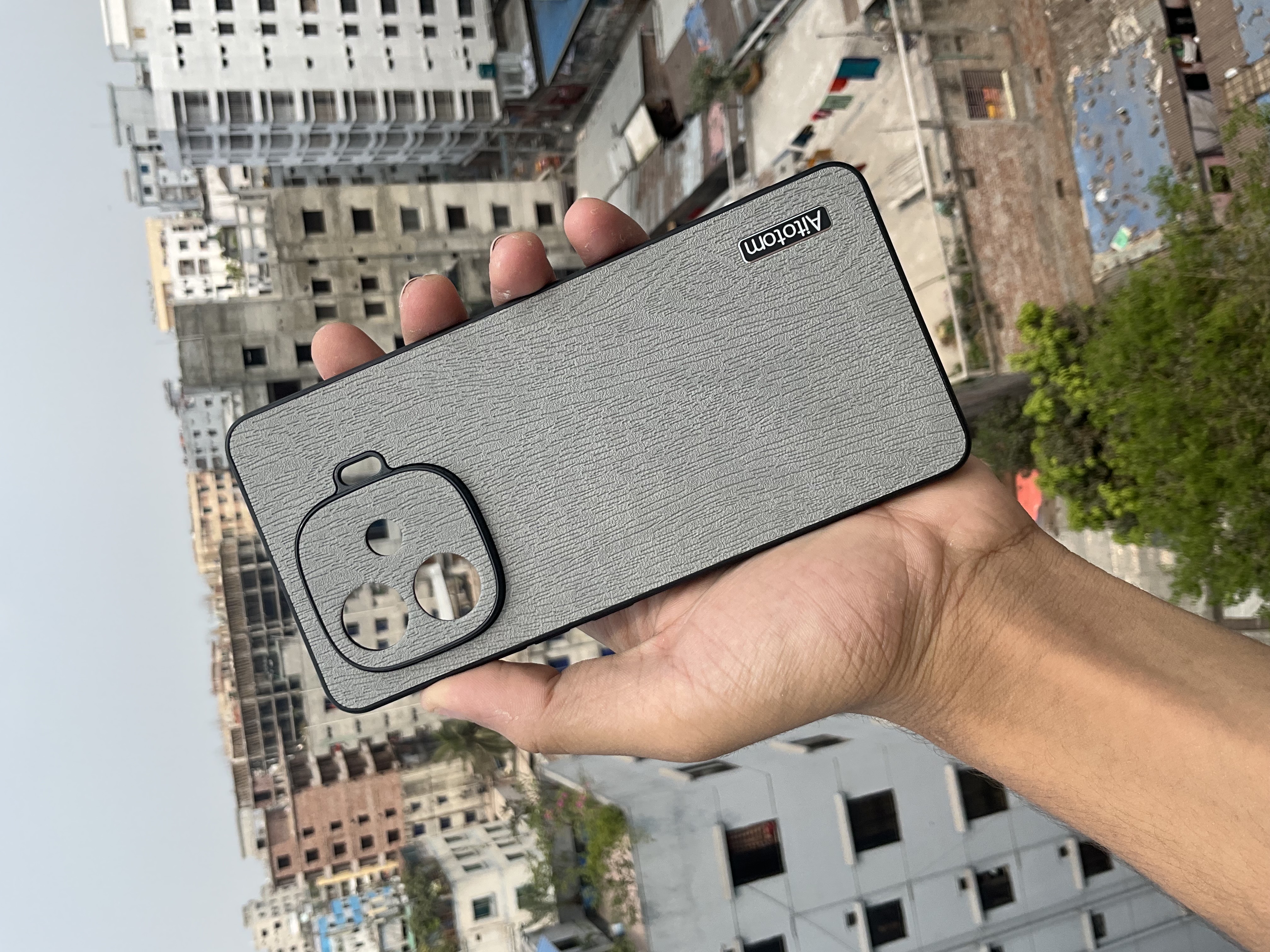 iQOOZ9Turbo new bark pattern tree anti-fall protective case_img_6