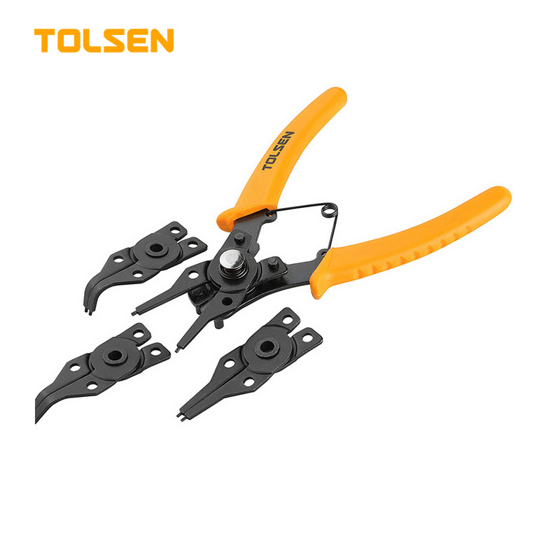 TOLSEN 4Pcs Combination Circlip Plier Set (6") Model: 10100