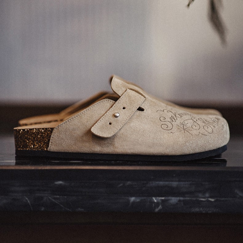 Men's Suede Leather Half Slippers_img_5