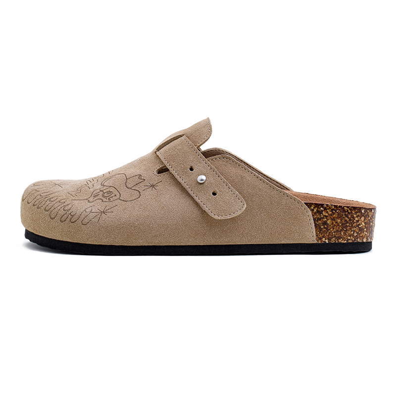 Men's Suede Leather Half Slippers_img_8