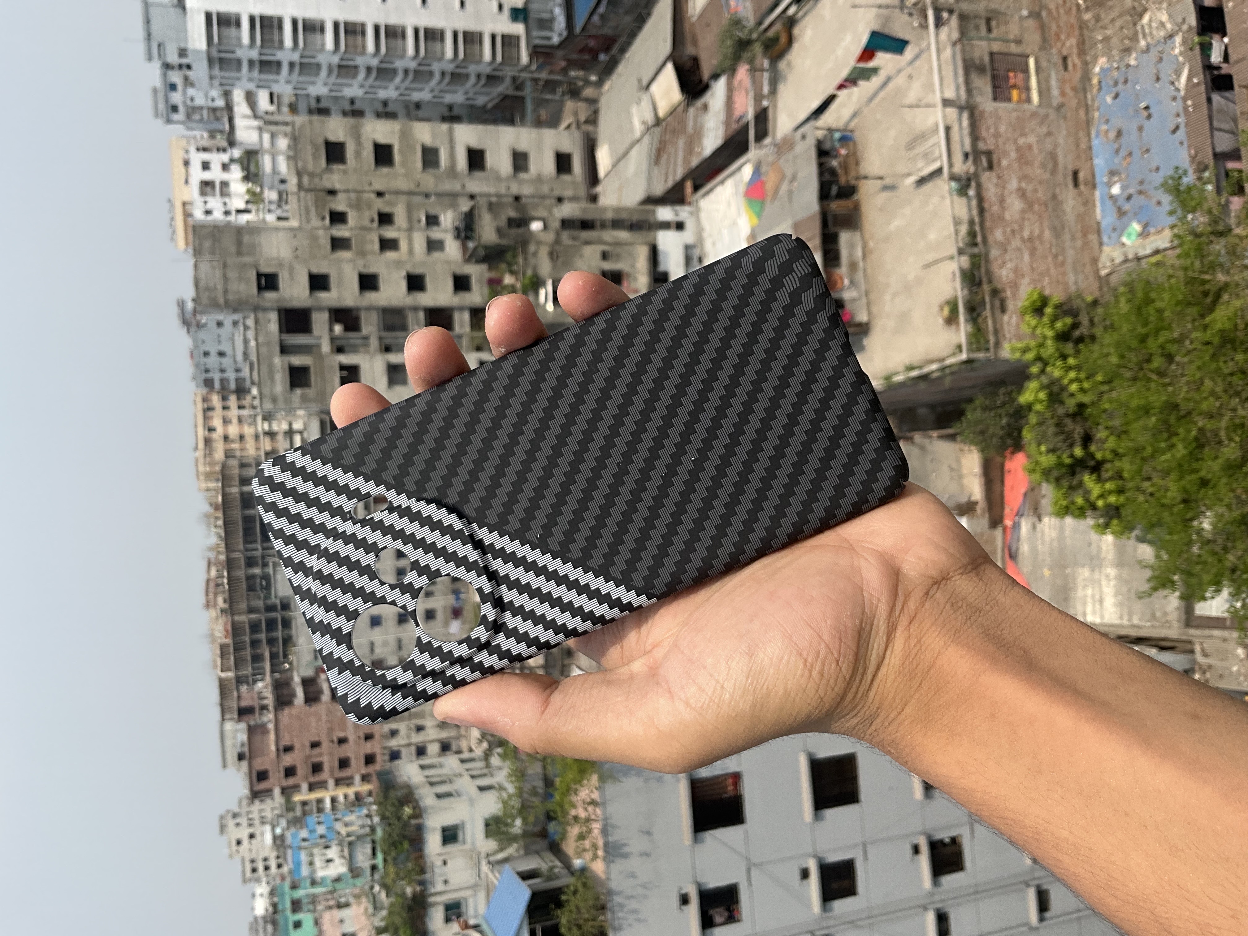 iQOO Z9Turbo mobile phone case Kevlar carbon fiber pattern new ultra-thin hard shell high-end protective cover_img_3