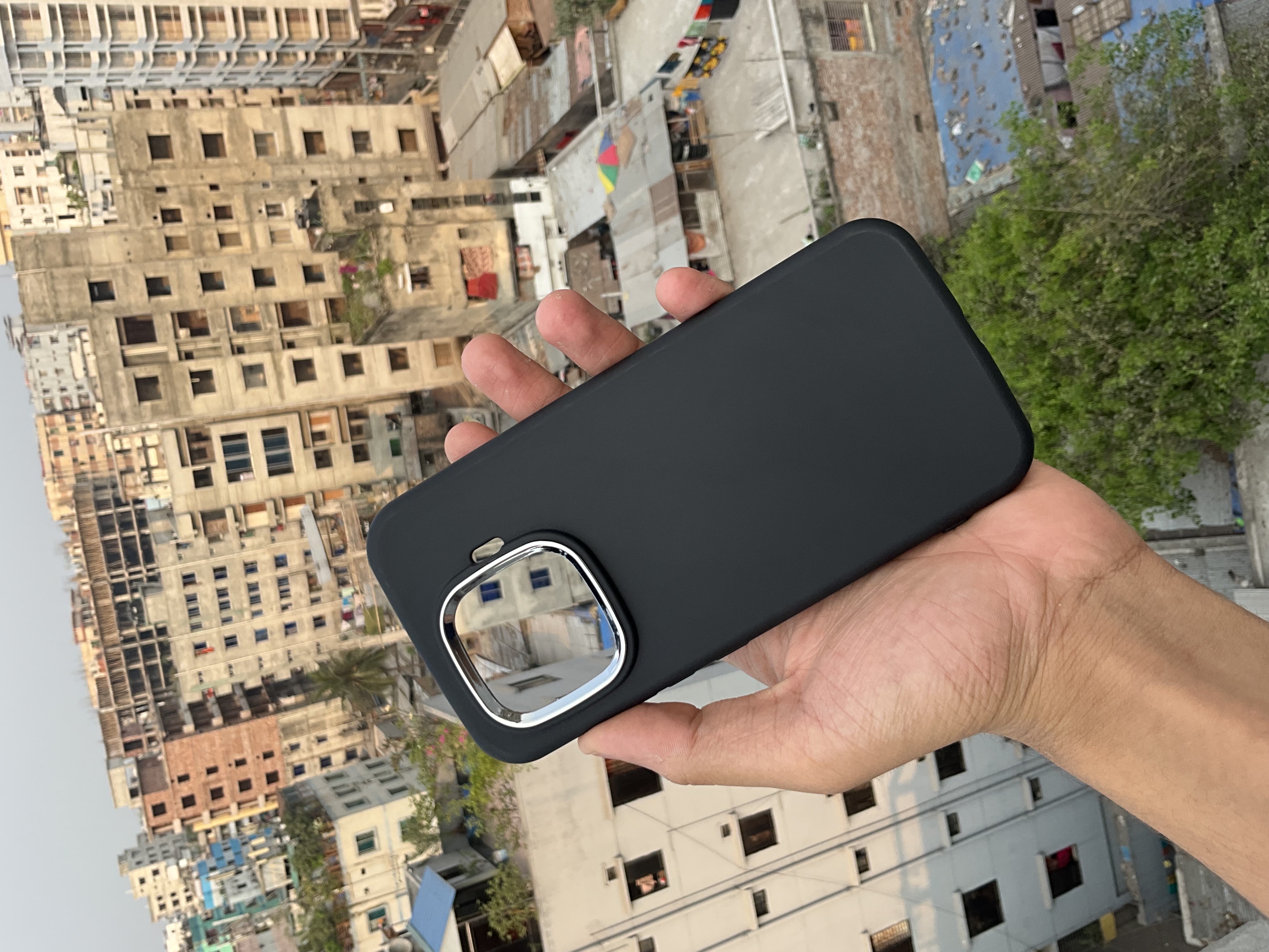 iQOO Z9Turbo silicone oval frosted large hole round edge anti-fall soft shell protective cover_img_6