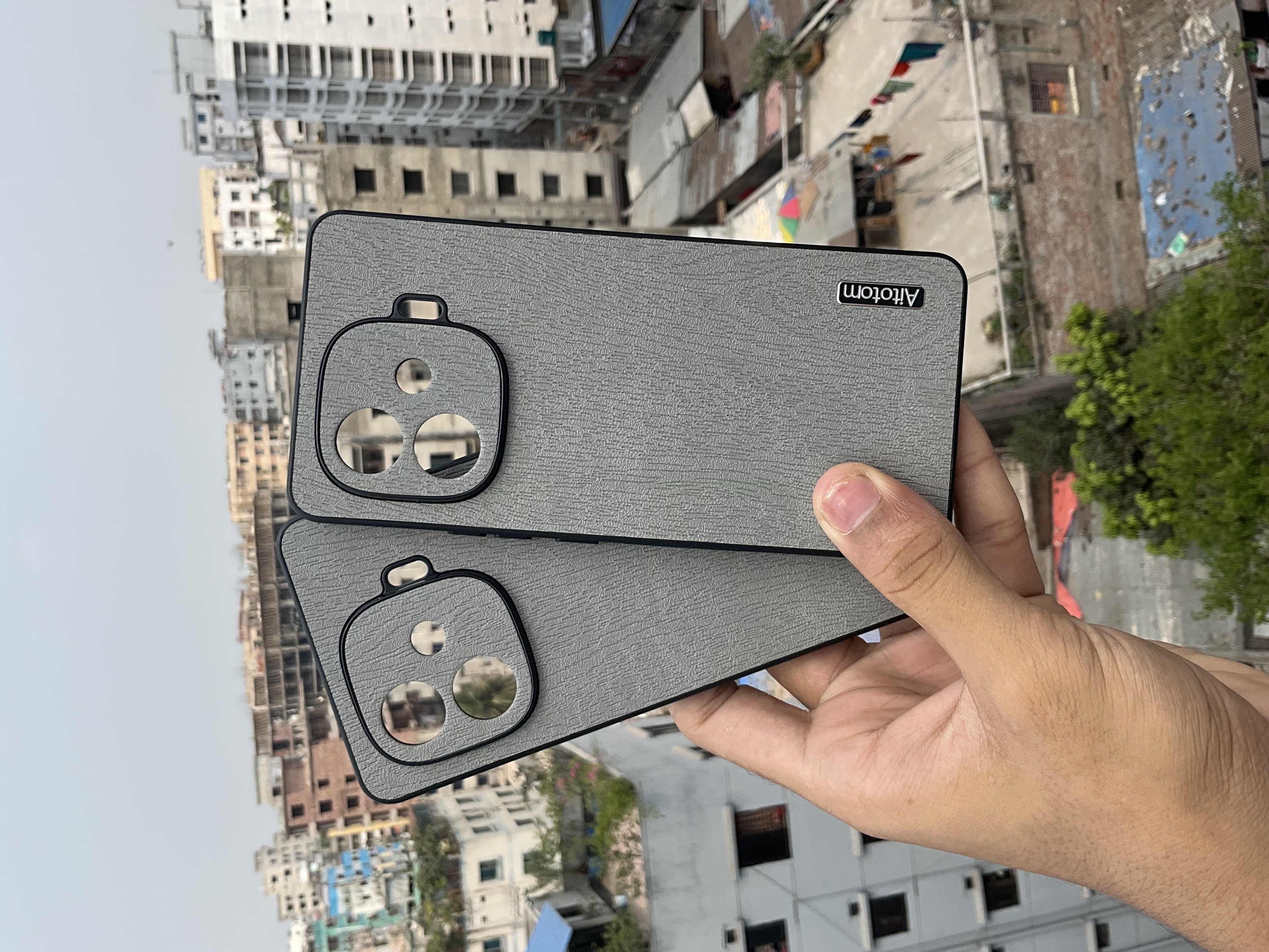 iQOOZ9Turbo new bark pattern tree anti-fall protective case_img_1