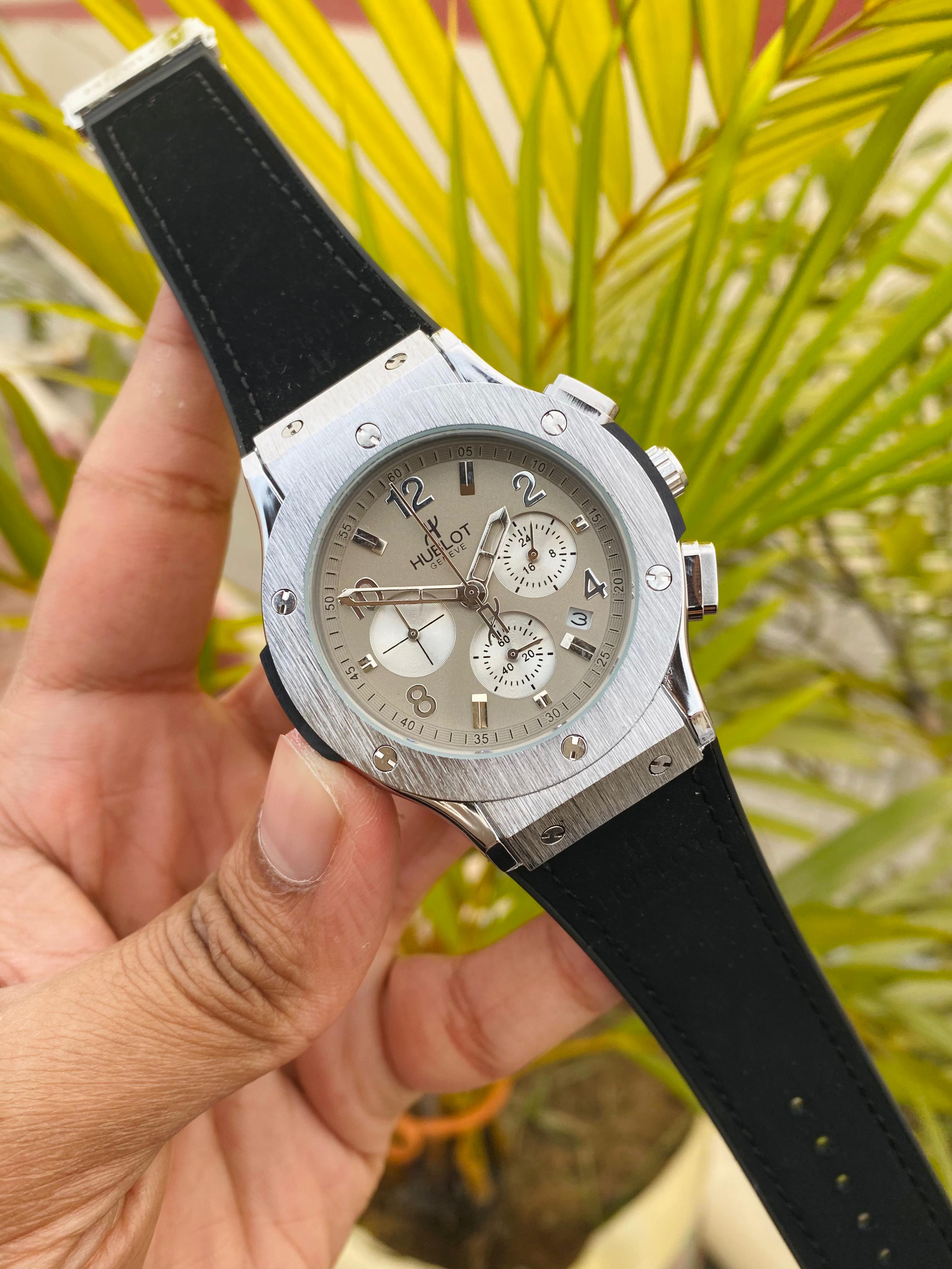 Hublot Geneve Watch Quartz Movement Chronograph Watch_img_3