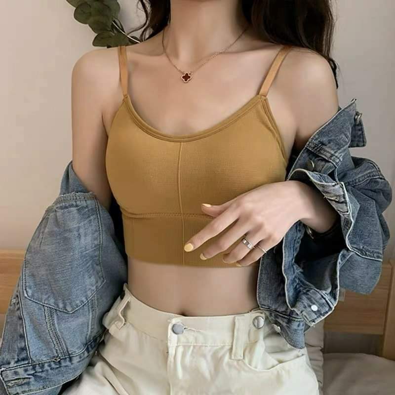 Seamless Bras Bralette Padded Vest Elastic Brassiere Women Fitness Yoga Underwear Bra Top_img_2