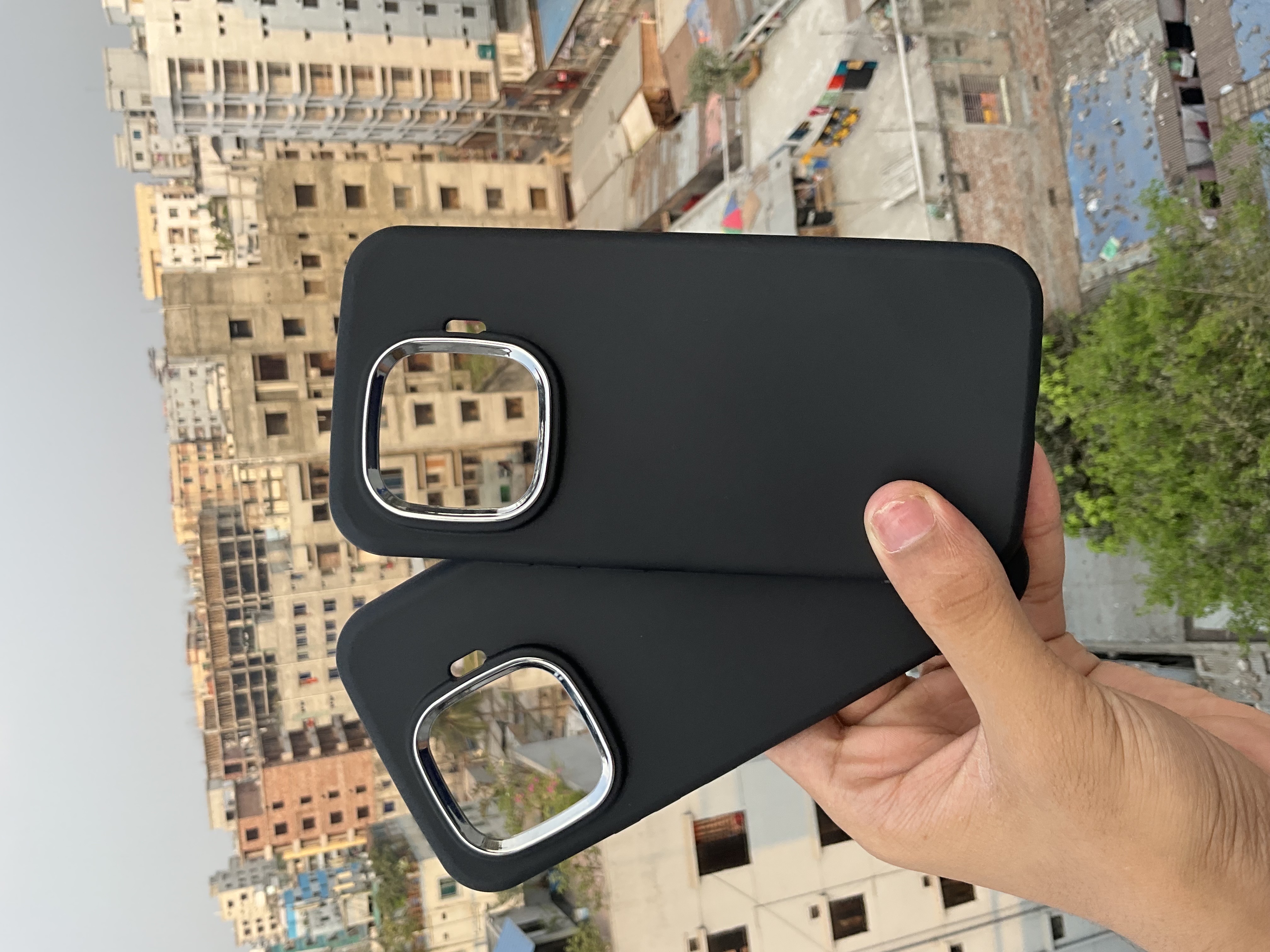 iQOO Z9Turbo silicone oval frosted large hole round edge anti-fall soft shell protective cover_img_4